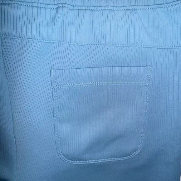 Mondetta Womens Midweight Blue Ribbed Scuba Short NWT - Picture 6 of 11